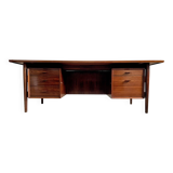 Rosewood Executive Desk by Arne Vodder, Model 207 – Scandinavian Modern Ico