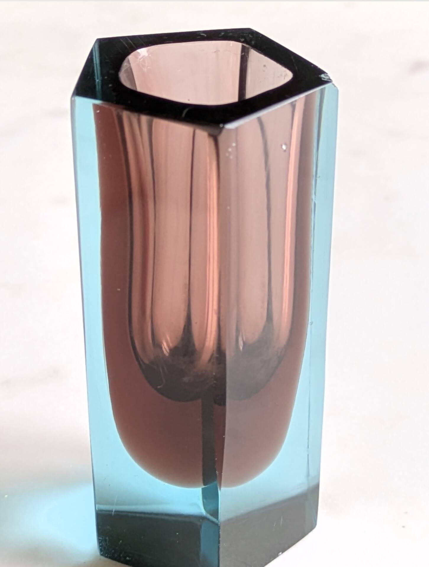 Petit vase Sommerso de Murano 1970