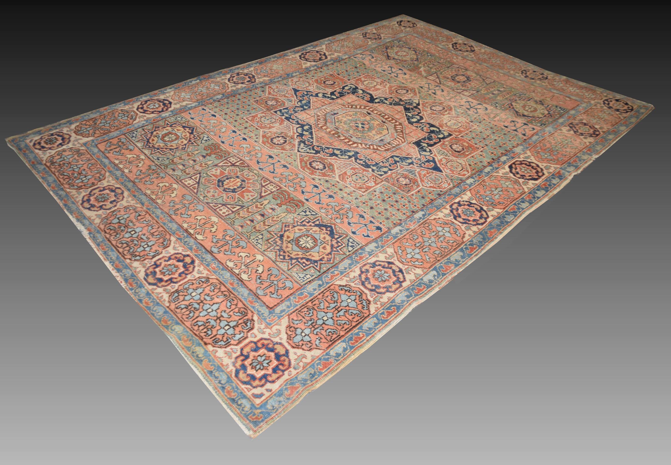 Tapis d'Iran Ardabil « Style Mamelouk » – début XXᵉ siècle : 200 × 290 Cm