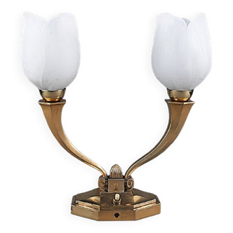 Art Deco lamp in the style of J CODURE