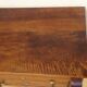 Antique solid walnut chest of drawers with scrolls