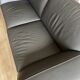 Roche Bobois Réflexion model sofa in taupe leather, 2.5 seats.