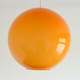 Suspension opaline orange vintage design 1970s
