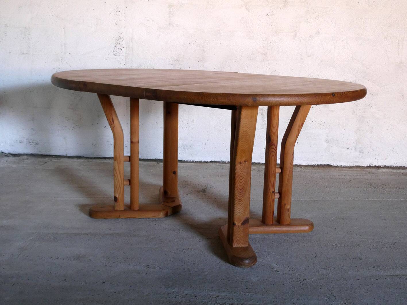 table à manger en pin, Pays Bas, 1970