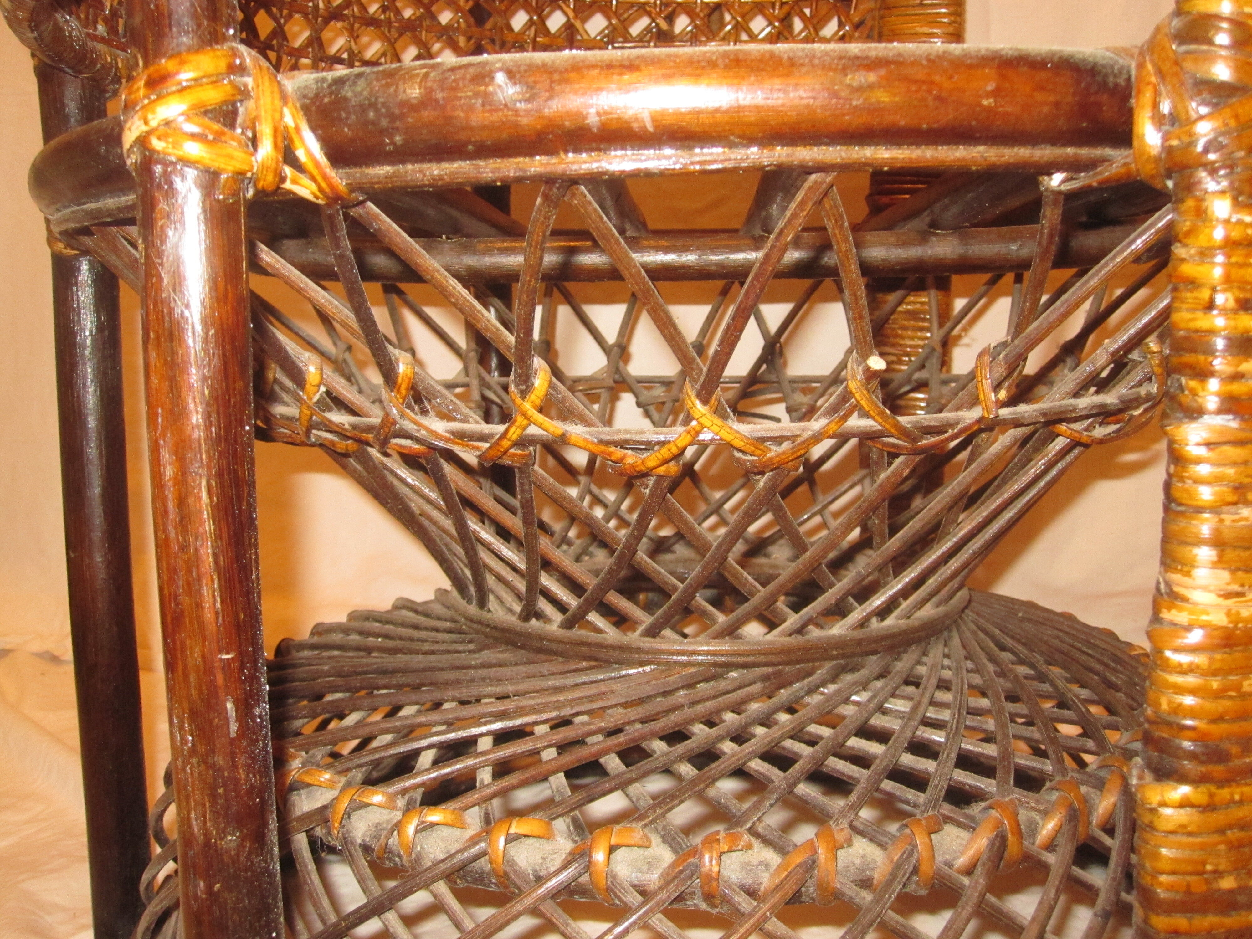 Emmanuelle rattan armchair