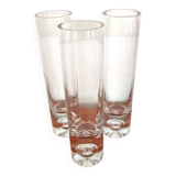 Set of 3 T. WIRKKALA vases for K. Littala, blown crystal, vintage