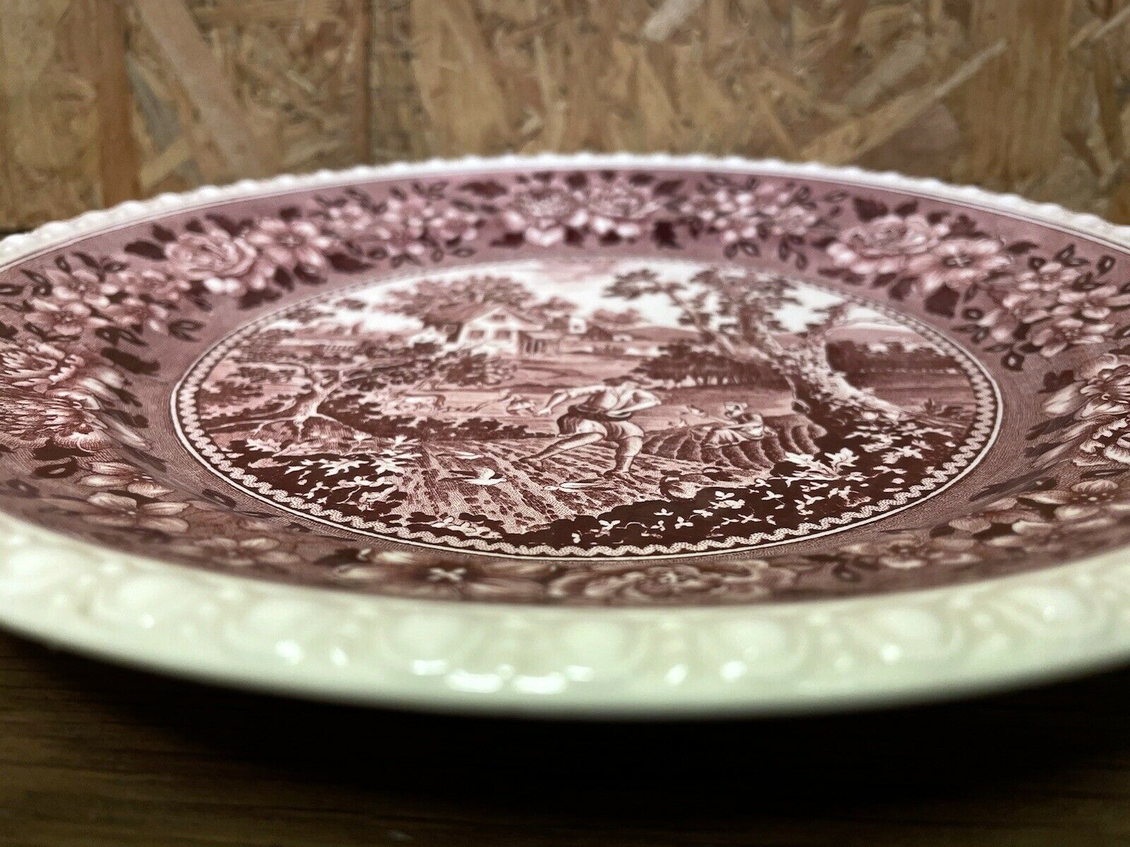 Series of 6 plates, villeroy and boch rusticana collection, chic countryside