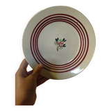 Assiettes fleuries Gien