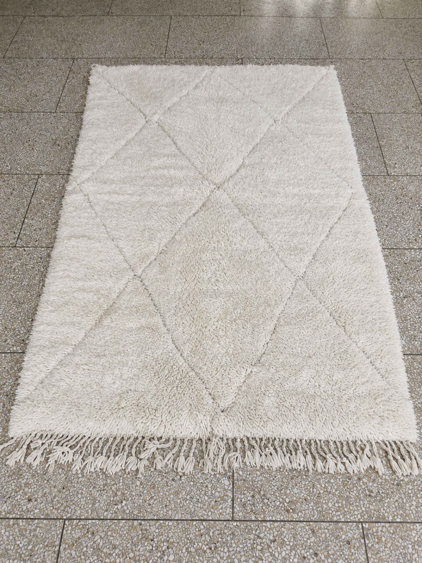 Ecru Berber rug