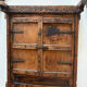Old Indian carved wooden window