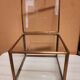 Boite vitrine en verre et laiton