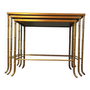 Ensemble de tables gigognes - faux bambou
