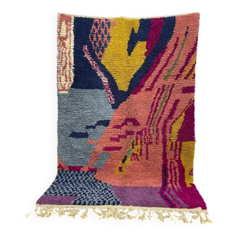 Moroccan rug in natural wool 2.5x1.5 m