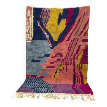 Moroccan rug in natural wool 2.5x1.5 m
