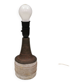 Ceramic table lamp, Danish, from the 1970s-80s. In earth tones.