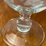 Coupe en verre en forme de calice