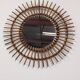 XL sun mirror in rattan, France circa 1960