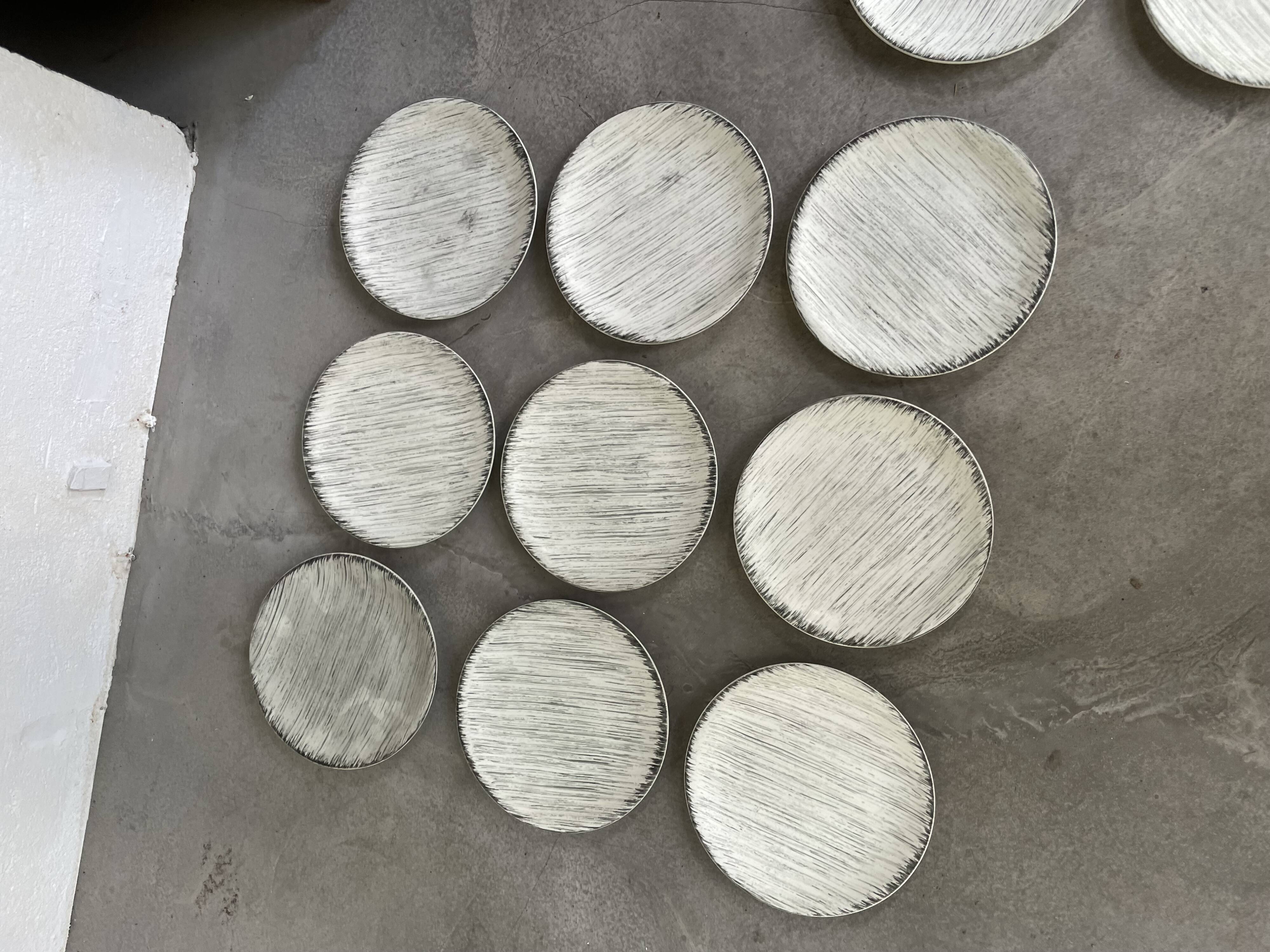 Set of plates and dishes Bazas de Salins 1960