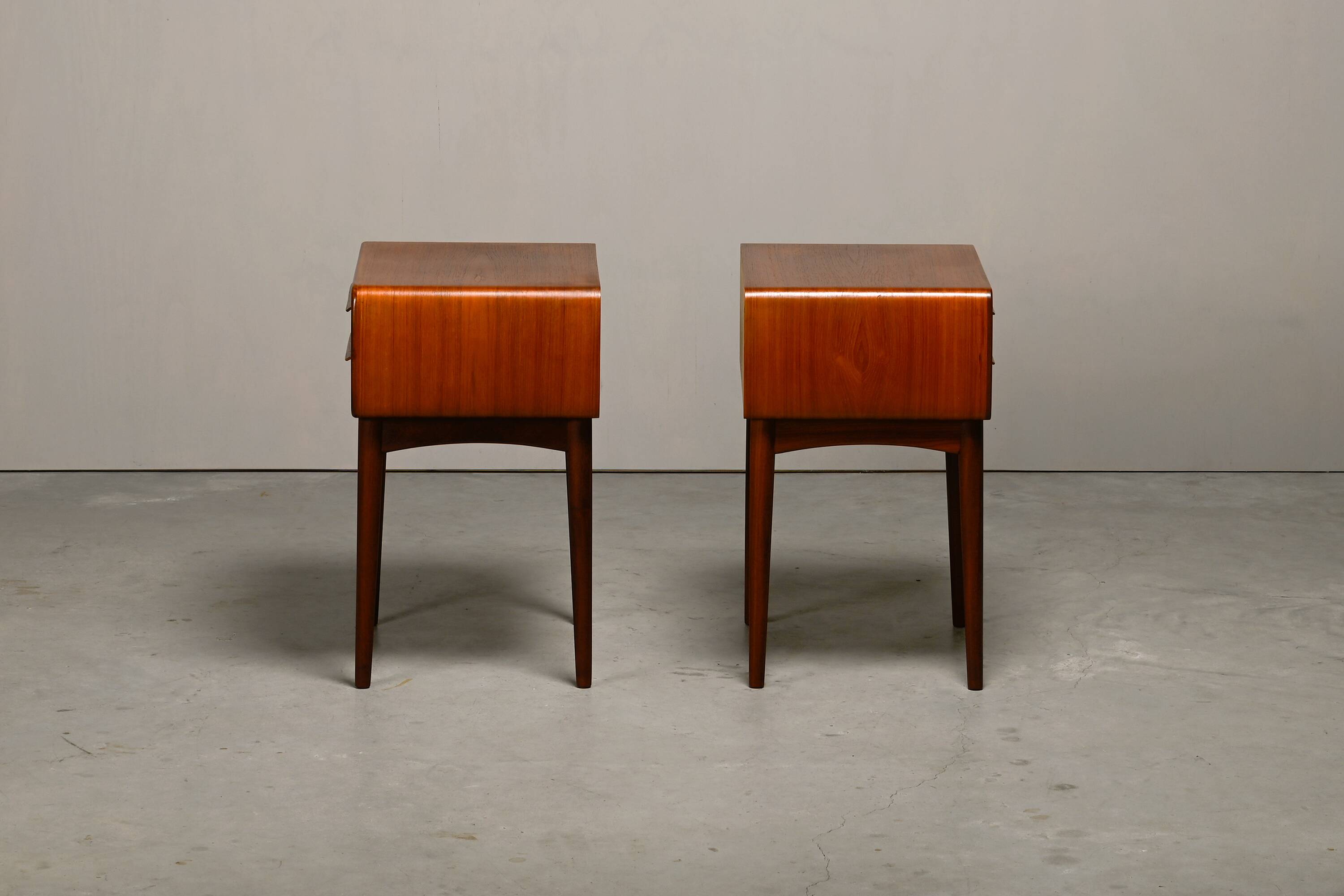 Pair of Scandinavian Modern Johannes Andersen Nightstands in teak, Denmark