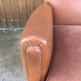 Leather club armchair