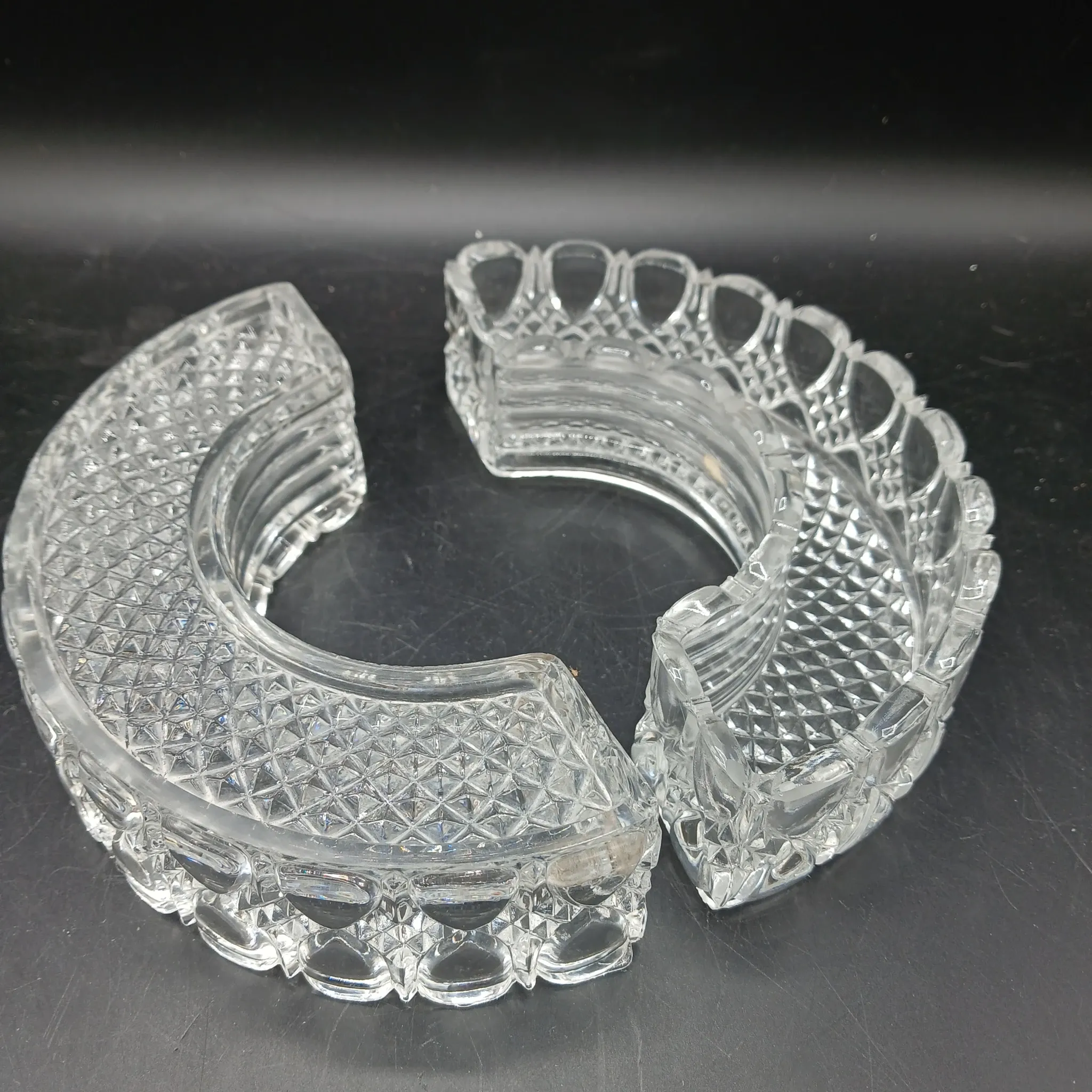 Val St Lambert - Crystal table runner - Valembert - 1935