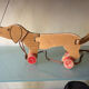 Wooden dog to pull