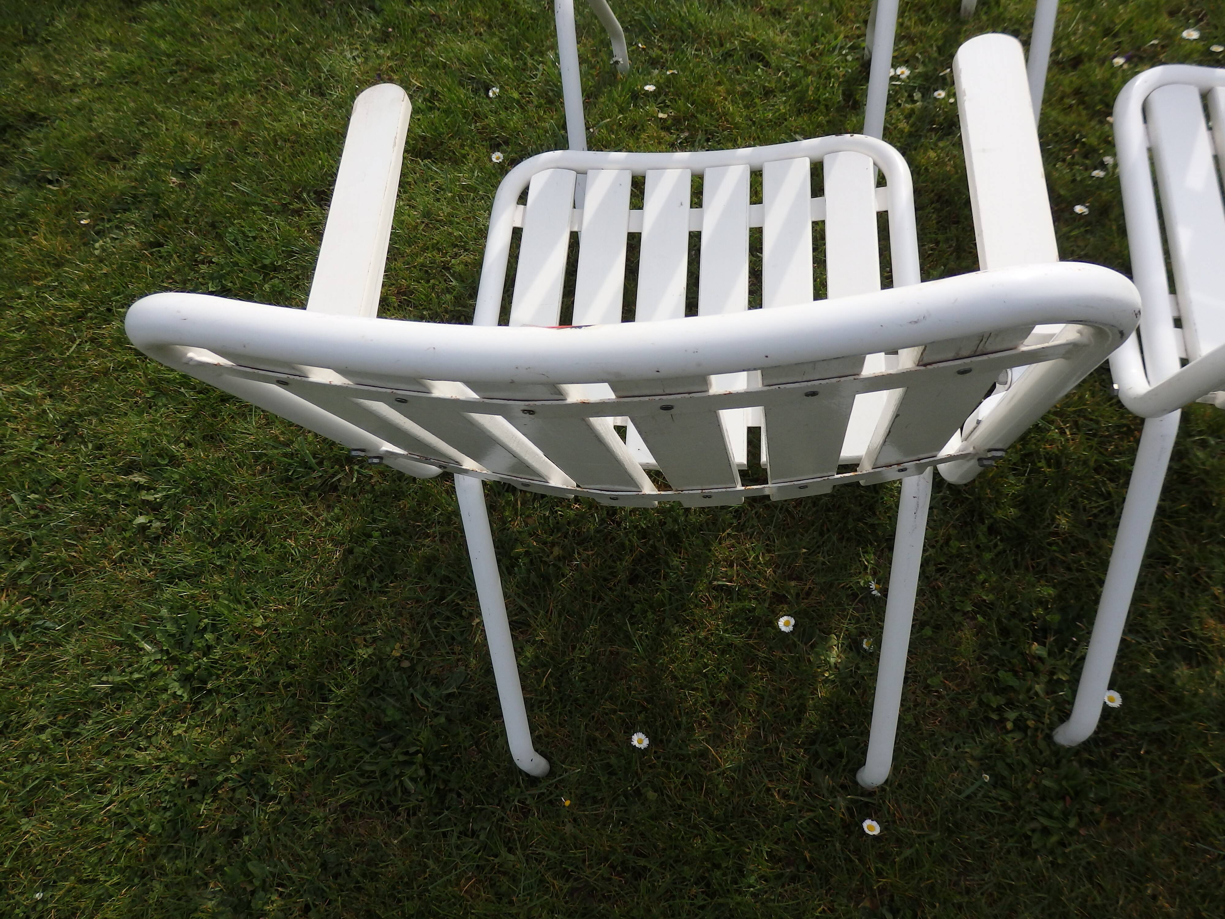 Vintage garden chairs and armchairs H.E.M year 50/60