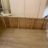 Vintage rattan wall shelf