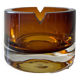 Vintage amber glass ashtray or pocket