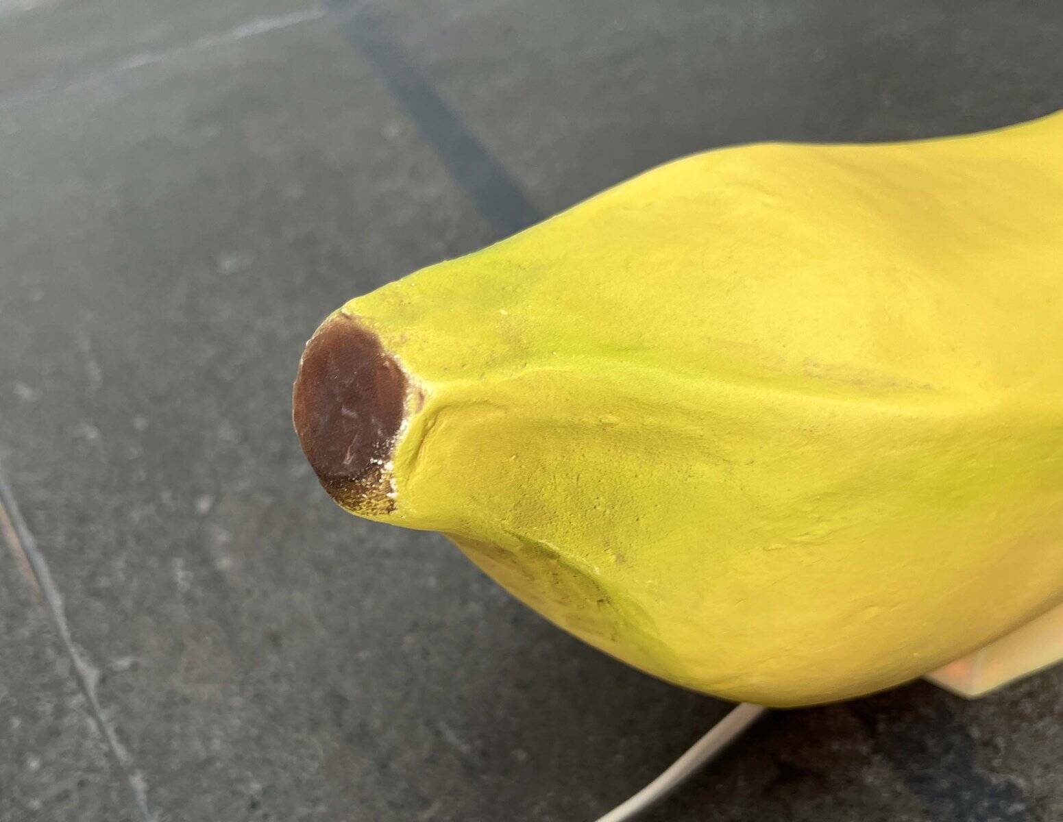 Postmodern banana floor lamp by Heico, 1980s.