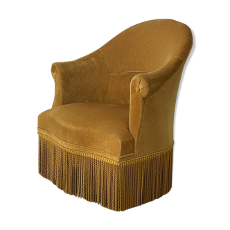 Mustard yellow toad armchair