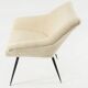 Ivory square shell chair