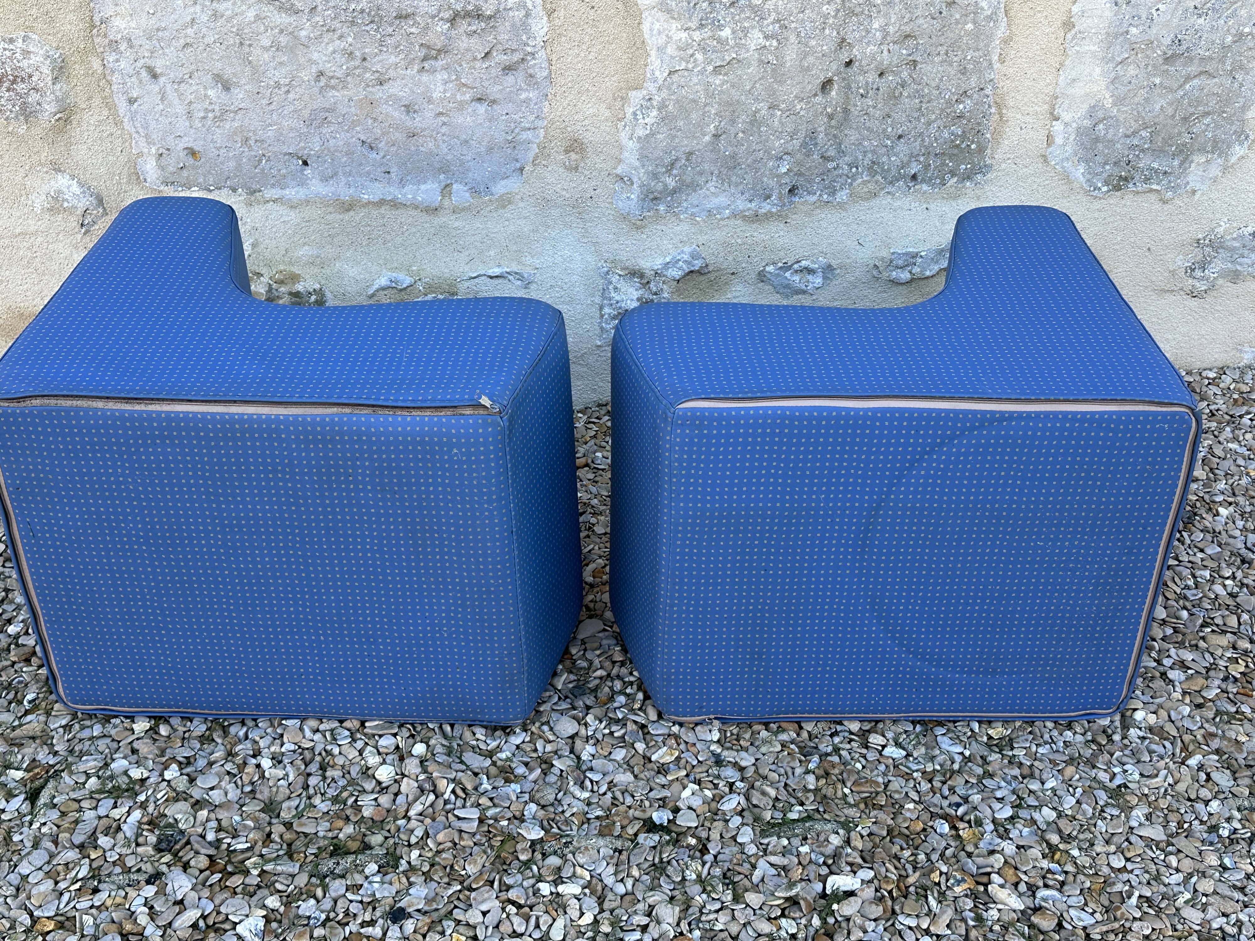Pair of vintage children's armchairs from the 70s and 80s