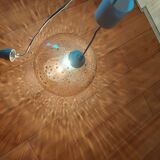 Vintage blown glass pendant lamp