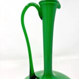 Empoli green opaline carafe vase