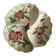 Art Nouveau slip dish with poppy decoration