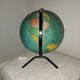 Lampe mappemonde globe terrestre années 50