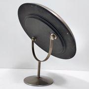 Round Anodized Brass Vanity Mirror Attr. to Sergio Mazza, Italy