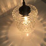 Chiseled glass suspension