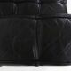 Canapé en cuir noir Kubus modèle "8020" par Josef Hoffmann pour Wittmann, Austr
