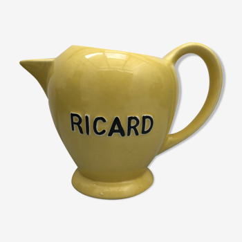 Old yellow ricard pitcher signed marseille saint uze