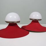 Elegant 1950s Wall or Ceiling Lights – Fluid Lines and Subtle Texture