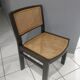Suite de 4 chaises en cannage Baumann vintage 1970