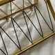 Vintage wall coat rack in gilded metal