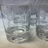 Set of 6 engraved whiskey glasses