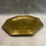 Octagonal brass plate