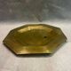 Octagonal brass plate