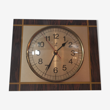 Clock pendulum formica wood way JAZ Chocolate 70's