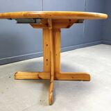 Rainer Daumiller style pine wood  Dining Table, 1970s