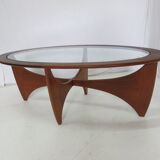 Teak oval coffee table Astro